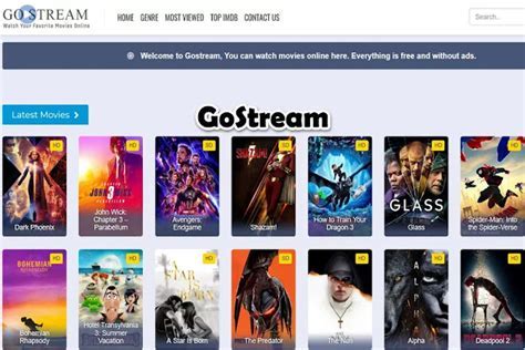 Putlocker genre browsing interface